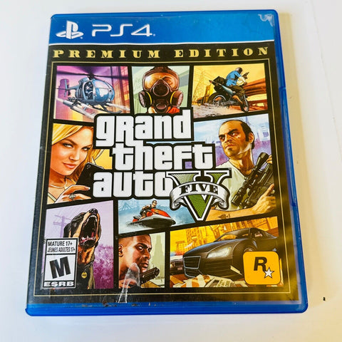 Grand Theft Auto V 5: Premium Edition (Sony PlayStation 4 PS4) CIB, Complete VG