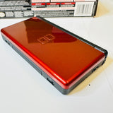 Nintendo DS Lite Crimson Red Handheld Video Game System, CIB Very nice condition