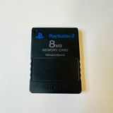 Official Black Sony Playstation 2 PS2 Memory Card 8MB Authentic OEM