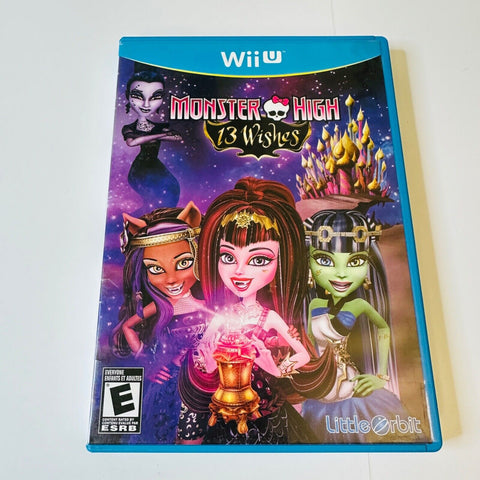 Monster High 13 Wishes Nintendo Wii U game and case only FREE SHIPPING