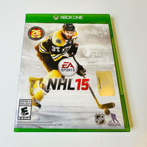 NHL 15 (Microsoft Xbox One, 2014) CIB, Complete, VG