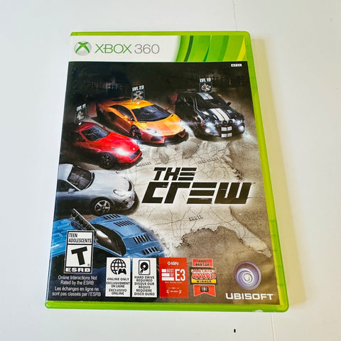 The Crew (Microsoft Xbox 360, 2014) CIB, Complete, Disc Surfaces Are As New!