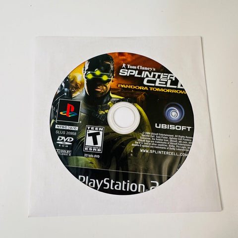 Tom Clancy's Splinter Cell: Pandora Tomorrow (PlayStation 2, PS2) Disc As New!