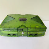 Microsoft Original Xbox Halo Special Edition Green has games loaded Read Please!