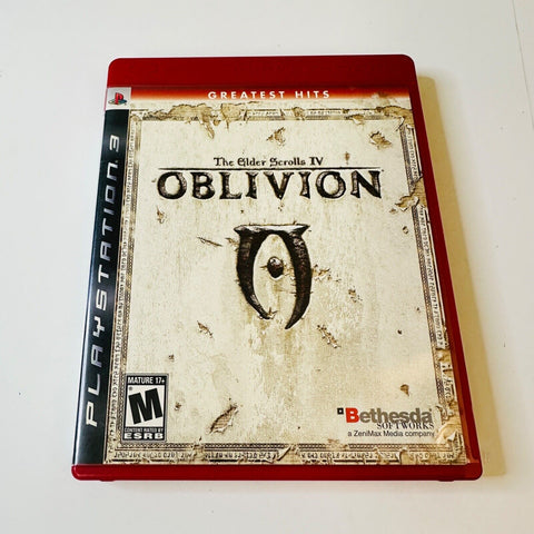 The Elder Scrolls IV Oblivion (PlayStation 3, PS3) CIB, Complete with Map, VG