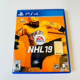 NHL 19 (Sony PlayStation 4, 2018) PS4, CIB, Complete, VG