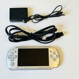 Sony PSP 3001 Mystic Silver Handheld System Console with Brand New Battery.