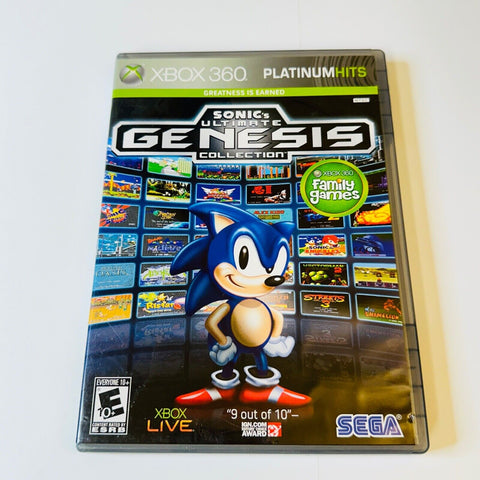 Sonics Ultimate Genesis Collection (Xbox 360) CIB Complete, Disc Surface As New