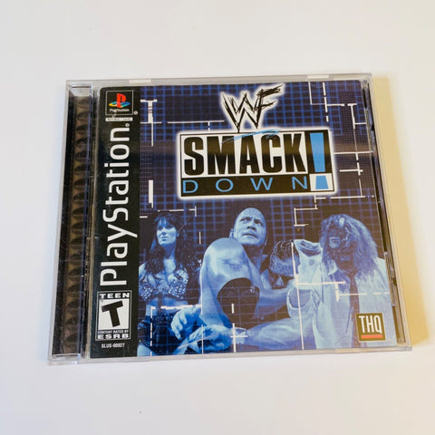 WWF SmackDown (Sony PlayStation 1, 2000 PS1) Case and Manual only, No game!