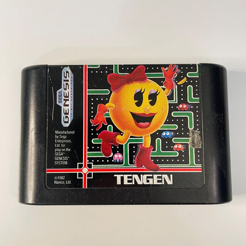 Ms. Pac-Man (Sega Genesis, 1991) Cart Not Working, Sold AS IS!