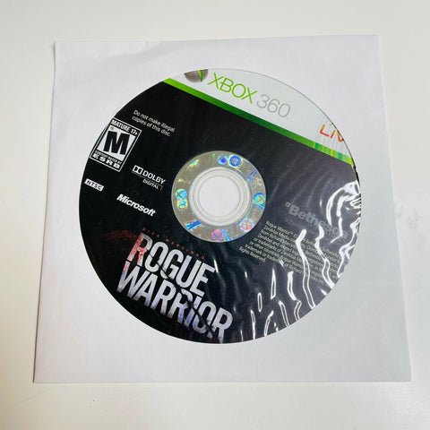 Rogue Warrior (Microsoft Xbox 360, 2009) Disc