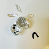 Swarovski Miniature Silver Crystal Seal, No cracks, just unglued, Sold AS IS!