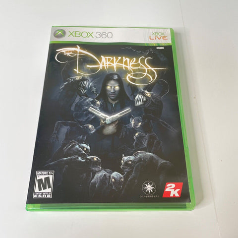The Darkness (Microsoft Xbox 360, 2007) CIB, Complete, VG Disc Surface Is As New