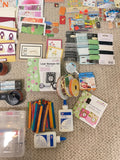 Huge Lot 16LB of Crafts Making Supplies, Tools, Paper cutters, ribbons, etc