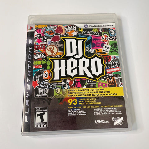 DJ Hero (Sony PlayStation 3, 2009) PS3, Case and Manual Only, No Game!