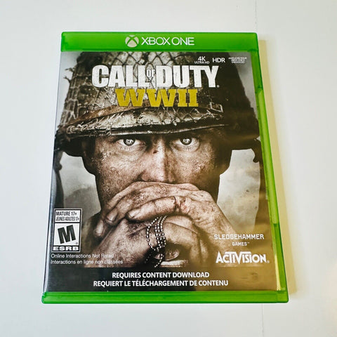 Call of Duty: WWII (Microsoft Xbox One, 2017) CIB, Complete, VG