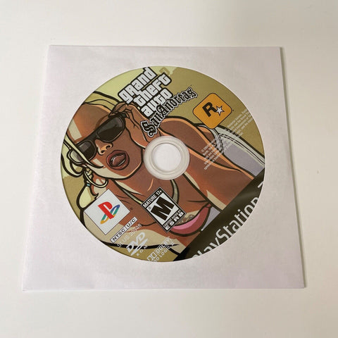 Grand Theft Auto: San Andreas (Sony PlayStation 2, PS2) Disc Surface Is As New!