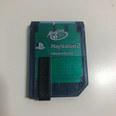 Sony Playstation PS2 Genuine Mad Catz Magic Gate Blue Memory Card