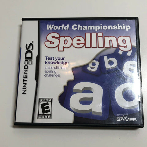 World Championship Spelling - Nintendo DS, CIB, Complete, VG