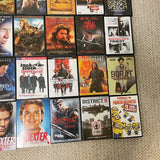 Lot of 35 DVD Movies , Great Titles, Troy, Braveheart, Inglorious Bastards etc