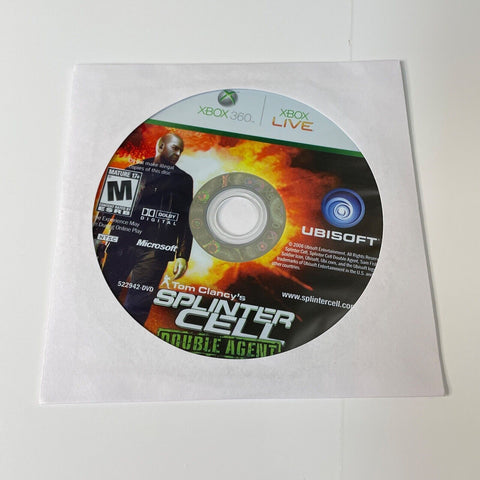 Tom Clancy's Splinter Cell: Double Agent - Microsoft Xbox 360, Disc Is As New!