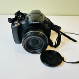 Canon PowerShot SX30 IS 14.1MP Bridge Digital Camera, Black, Excellent, Box, Bag