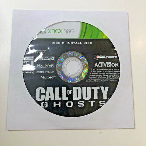 Call of Duty: Ghosts (XBOX 360, 2013)  Disc 2 Only!