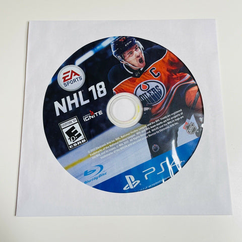 NHL 18 (Sony PlayStation 4 / PS4, 2017) Disc