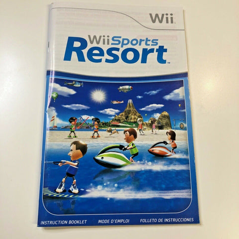 Wii Sports Resort (Wii, 2009) Instruction Manual Only, No Game!