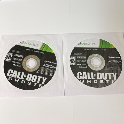 Call of Duty: Ghosts (Xbox 360, 2013) Discs Surfaces Are As New!