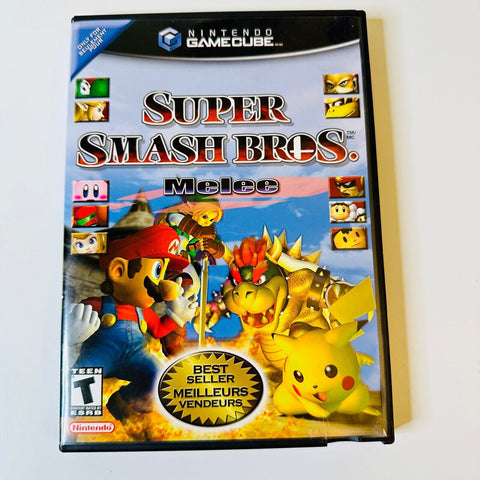 Super Smash Bros Melee (Nintendo GameCube) CIB, Complete, Disc Surface As New!