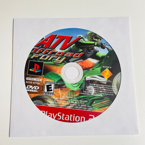 ATV Offroad Fury 2 (Sony PlayStation 2, 2002) PS2, Disc Is Nearly Mint!