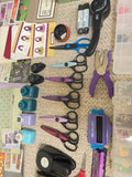 Huge Lot 16LB of Crafts Making Supplies, Tools, Paper cutters, ribbons, etc