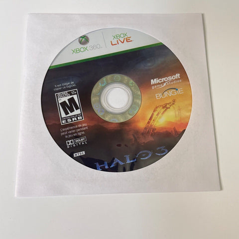 Halo 3 (Xbox 360, 2007) Disc Surface Is As New!