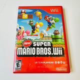 New Super Mario Bros. Wii (Wii, 2009) CIB, Complete, Disc Surface Is As New!
