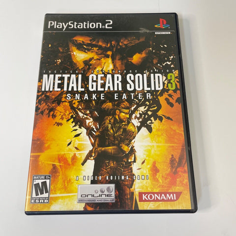 Metal Gear Solid 3 Snake Eater (Playstation 2 PS2) CIB, Disc Surface Is As New!