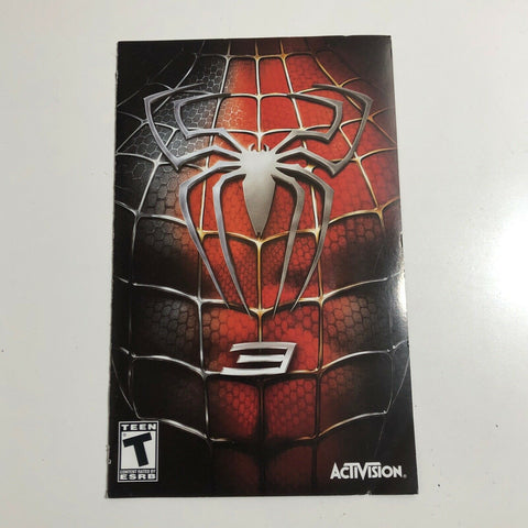 Spider-Man 3 Spiderman Manual Playstation 2 PS2 , Manual Only Insert, No Game!