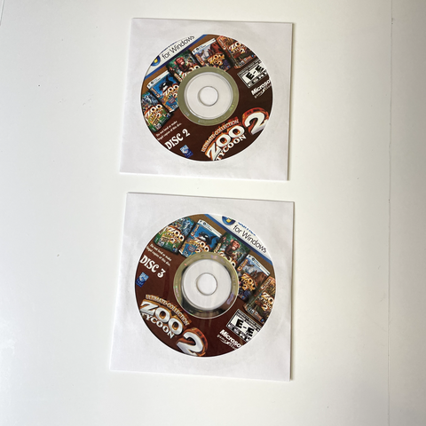 Zoo Tycoon 2: Ultimate Collection (PC , 2008) Disc 2 and Disc 3 only! Discs Mint