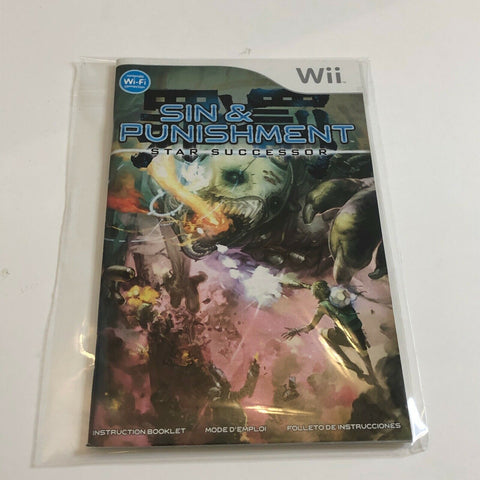 Sin and Punishment: Star Successor Nintendo Wii, Manual Only, No Game, VG