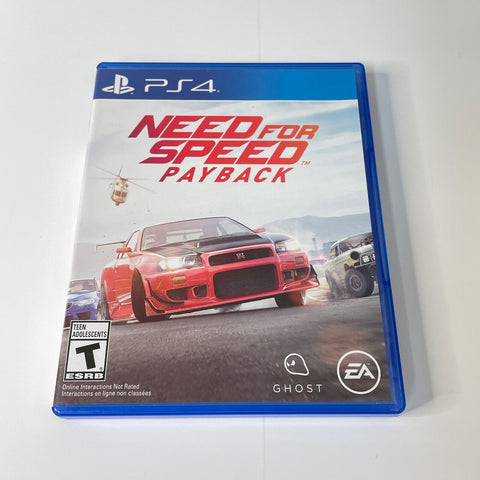 Need for Speed Payback  ( Sony PlayStation 4, PS4 ) CIB, Complete, VG