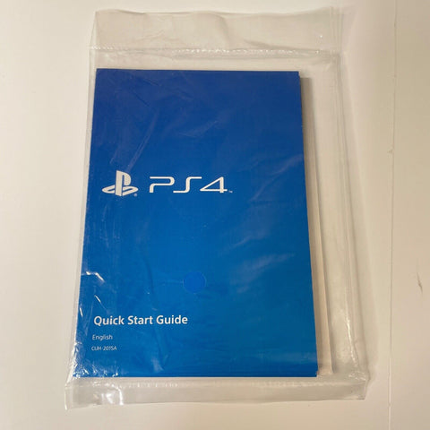 Sony PS4 Playstation 4 Quick Start Guide Owner Manual.