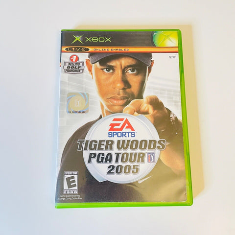 Tiger Woods PGA Tour 2005 (Microsoft Xbox) CIB, Complete, VG Disc Surface as New