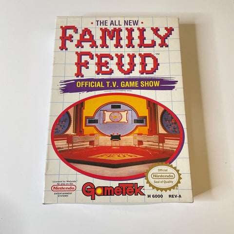 Family Feud (Nintendo Entertainment System, 1991) CIB, Complete, VG, Mint as New