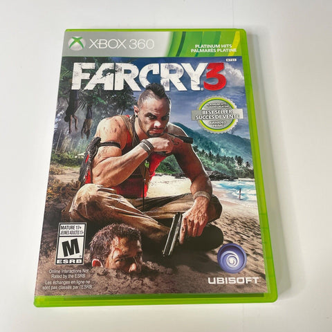 Far Cry 3 (Microsoft Xbox 360, 2012) CIB, Complete, VG Disc Surface Is As New!