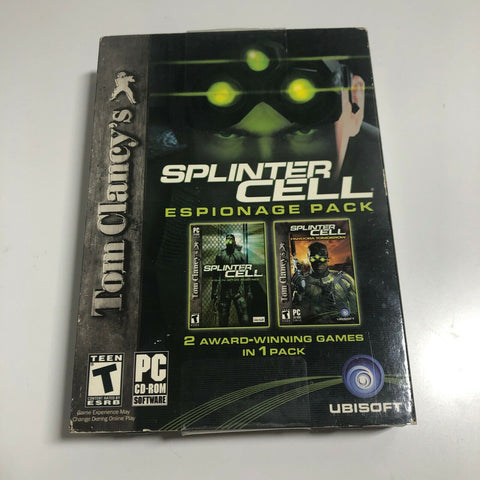 Tom Clancy's Splinter Cell: Espionage Pack (PC, 2005) Complete, VG