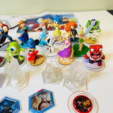 Huge Lot Disney Infinity Portal Figures & Disc, Star Wars, Monsters Elsa, etc