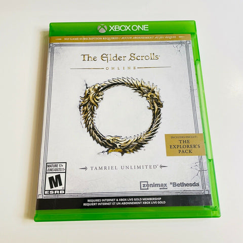 The Elder Scrolls Online: Tamriel Unlimited (Microsoft Xbox One, 2015) CIB, VG