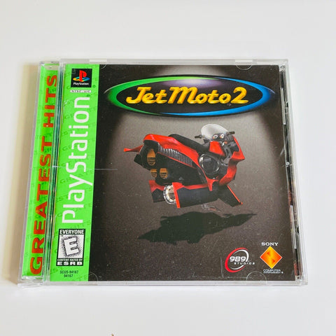 Jet Moto 2 (Sony PlayStation 1, 1997) Greatest Hits PS1, Disc Surface Is As New