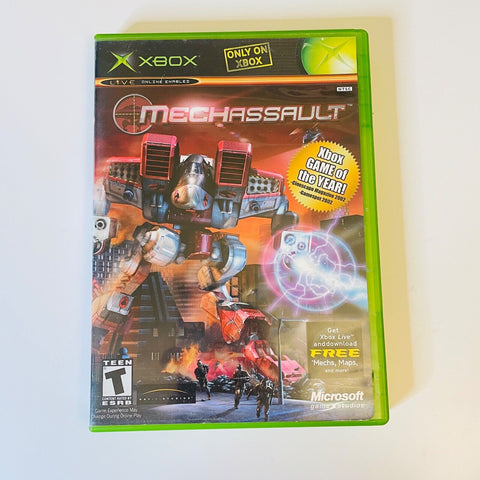 MechAssault (Microsoft Xbox, 2002) CIB, Complete, VG Disc Surface Is As New!