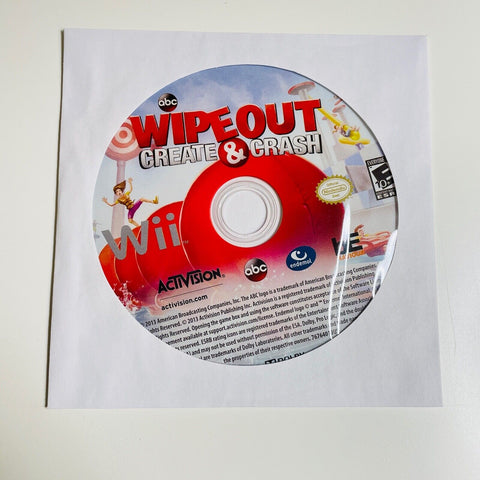 Wipeout: Create & Crash (Nintendo Wii) Disc